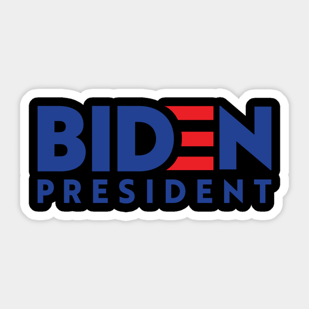 BIDEN for PRESIDENT 2020 Sticker by Scarebaby